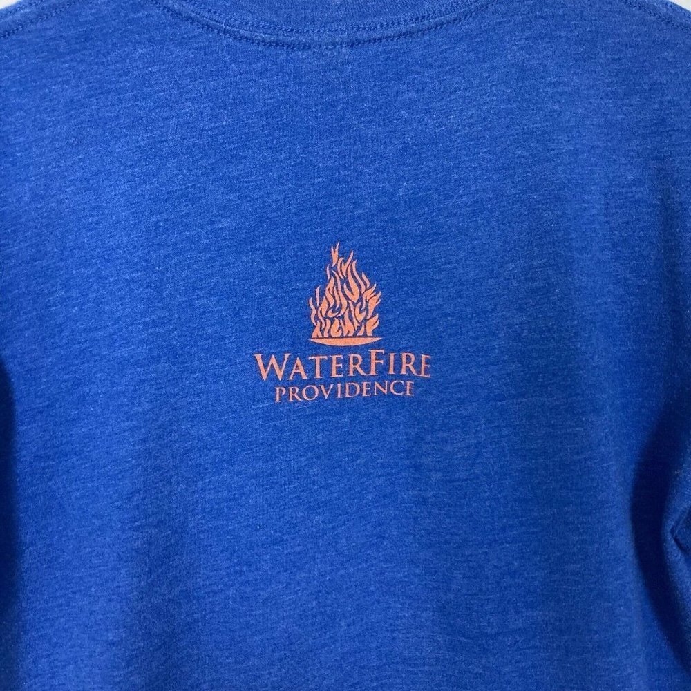 Providence Water Fire T Shirt Small Blue Rhode Island Event Double Sided - Picture 5 of 5
